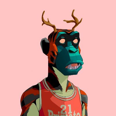 JasonLewis1986's tweet photo. Had to pick up this baller of the floor last night!!! He's also feeling a bit horny! 😂 @Primatesnft https://t.co/NsfzghDRjV
