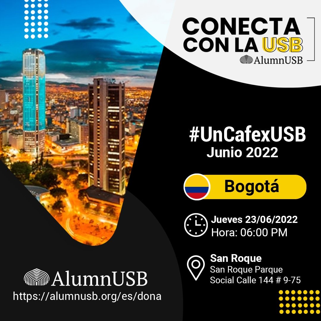 Alumn_USB's tweet photo. ¡Ey no te lo pierdas! Nuestro próximo #UnCafexUSB se celebrará en BOGOTÁ 💛💛
23 de junio a las 6:00 PM.💛👍
¡Corre la voz, comparte y etiqueta a tus amigos Uesebistas en Bogotá! ¡Te esperamos!!
Aquí te dejamos la información
👇👇👇👇👇
#AlumnUSB
#conectaconlaUSB https://t.co/rhzDmD1eSH