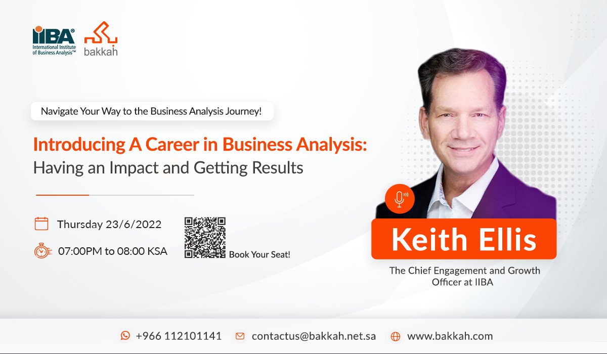 BakkahInc's tweet photo. Meet Your Business Analysis Career Advancement Moment!
Listen from the expert about #Business_Analysis; what is it, why it is in high demand, and how to start a successful career in it 🔥
The clock is ticking so save yourself a seat now 👇
https://t.co/Y3HRKJOzj4
#IIBA https://t.co/pmhWludp8Y