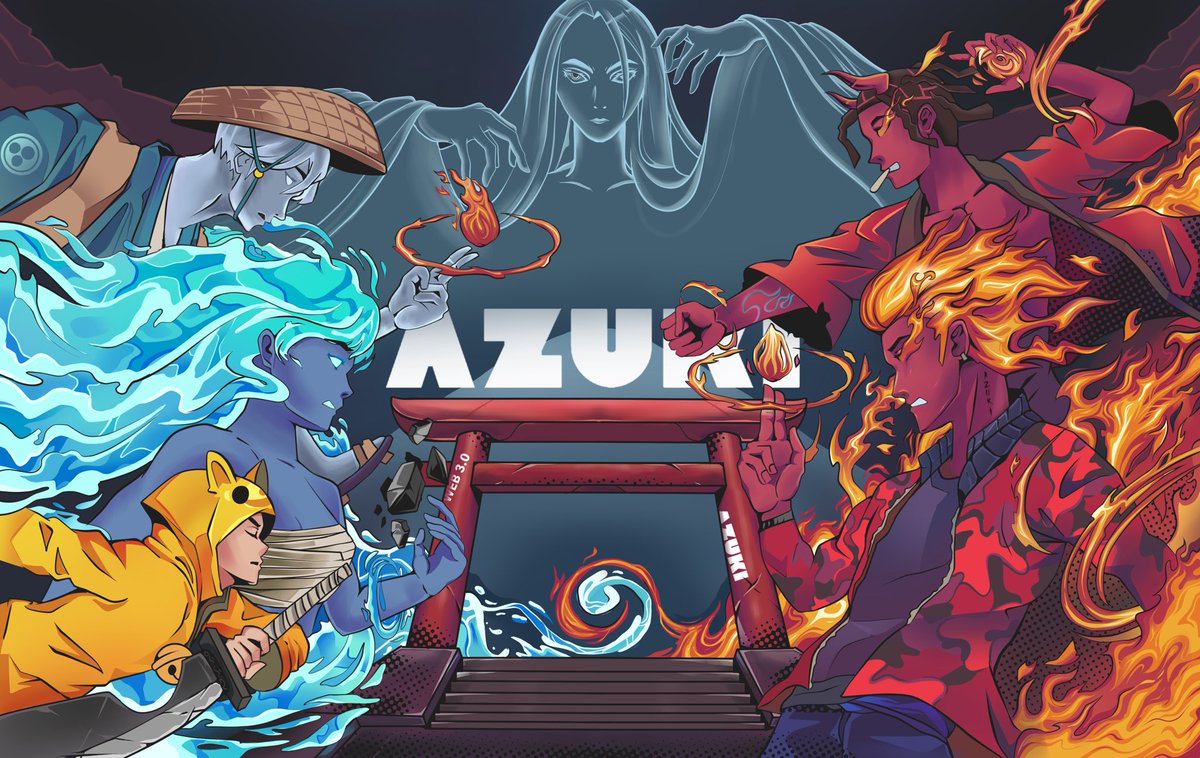 ◤◢  ELEMENTAL LORD  ◤◢
 
Submission azuki contest⛩⛩
I used azuki #9914 #5010 #5728 #847 #3628 #3602

Thanks  <a href="/dingalingts/">dingaling</a> for the opportunity

IKZ !!

#DingAzuki #Web3 #NFTCommunity