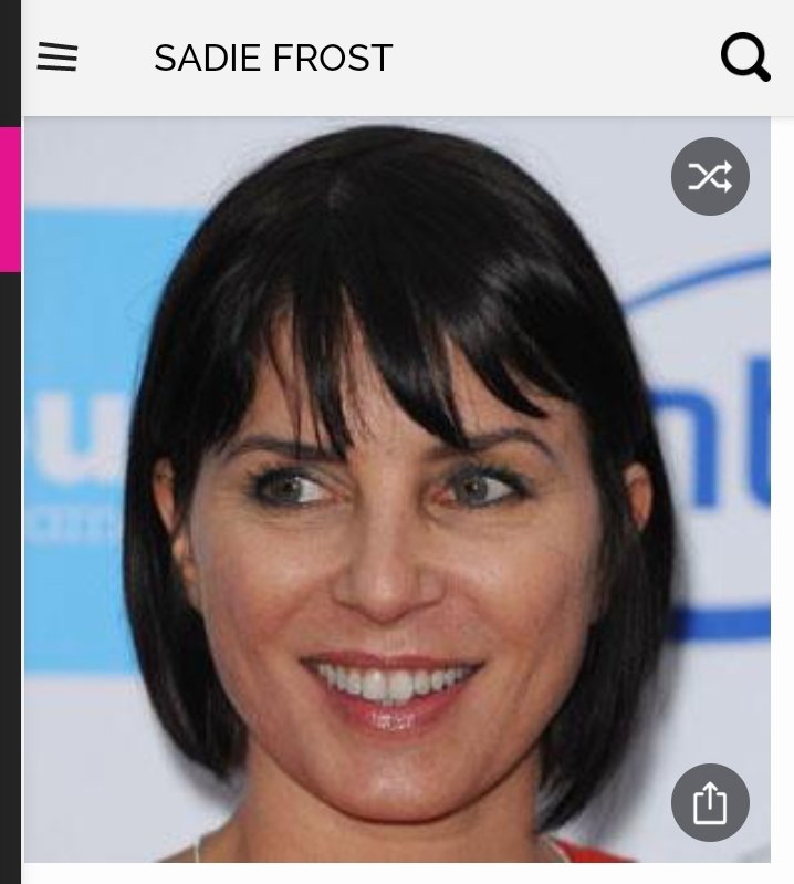 Happy birthday to this great actress.  Happy birthday to Sadie Frost 