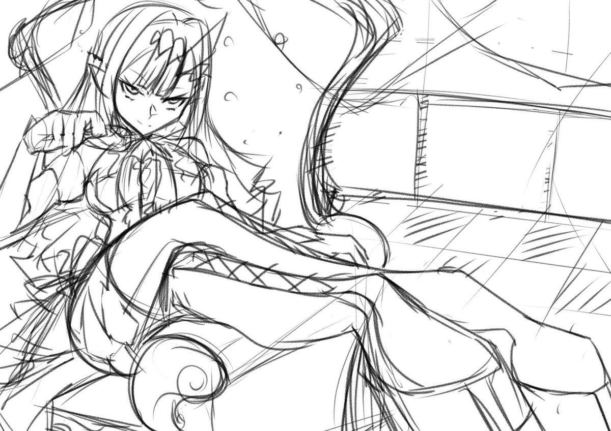 #このタグを見た人はラフ画とその完成絵を見せる

せっかくなのでこのタグ使ってみよう ( ˘ω˘ ) 