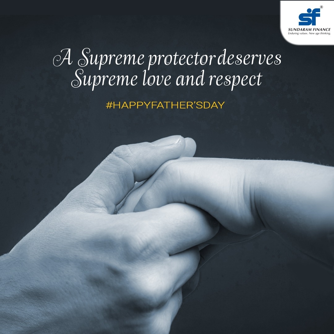 sfcorpcomm's tweet photo. Father. Every child's friend, philosopher and guide.
#FathersDay #Fatherlove #sfgroup #sundaramfinance https://t.co/q5T77uboUg