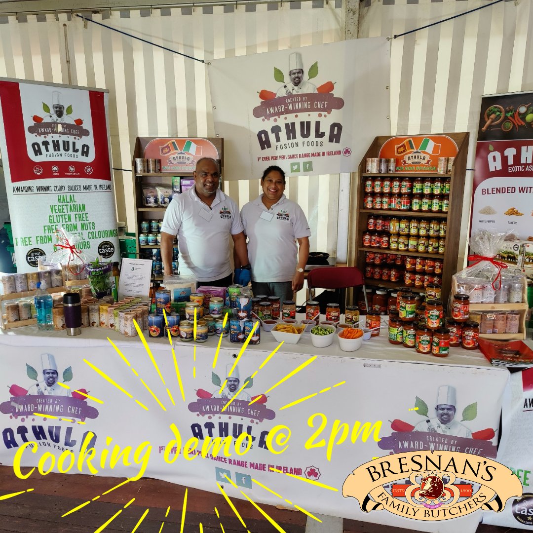 BresnansButcher's tweet photo. Great display from @athulafusionfoods ... Cooking demo at 2pm today @corksummershow https://t.co/eV4M1wcSNM