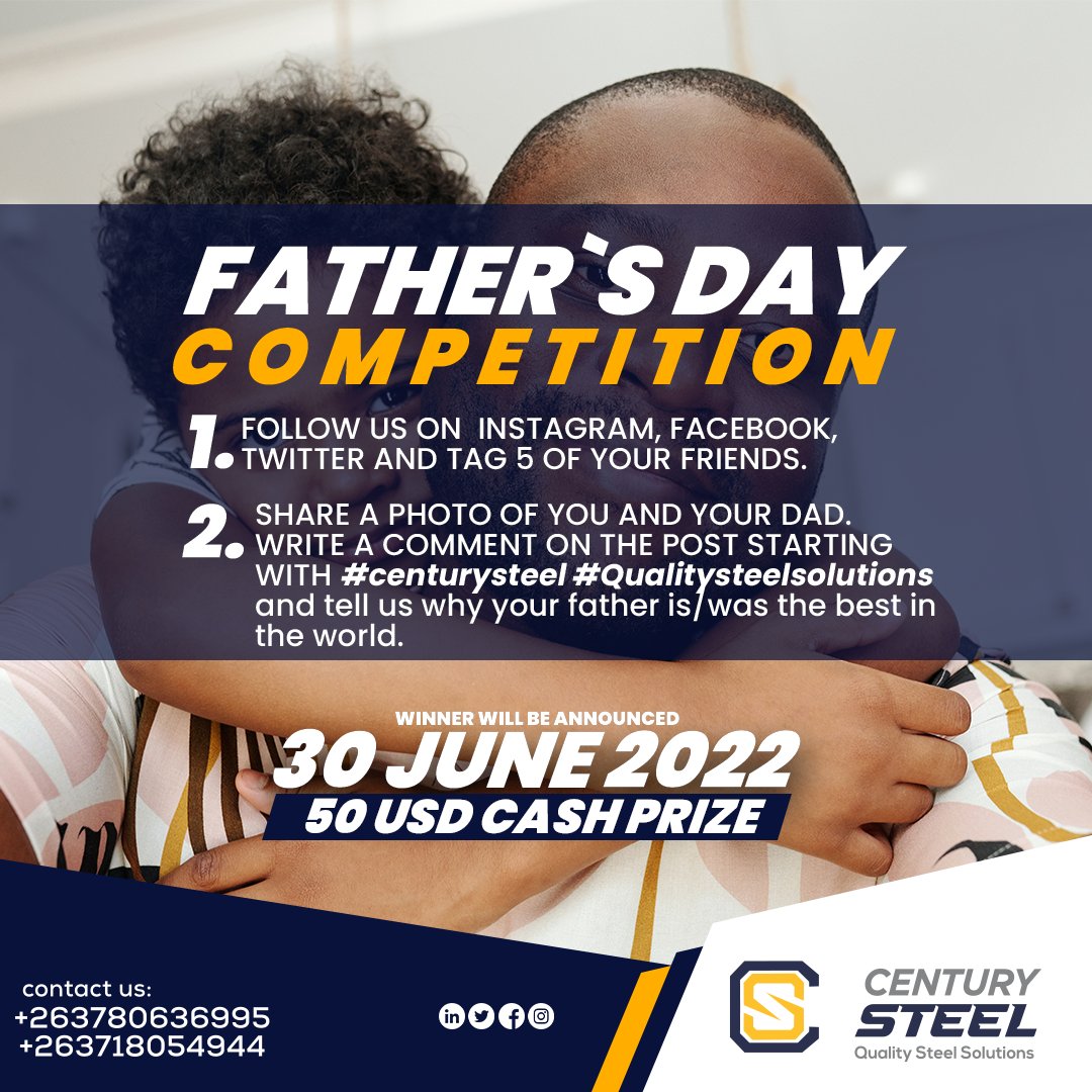 steel_century's tweet photo. It's give away time 

#FathersDay #fatherhood https://t.co/h76bst7kGs
