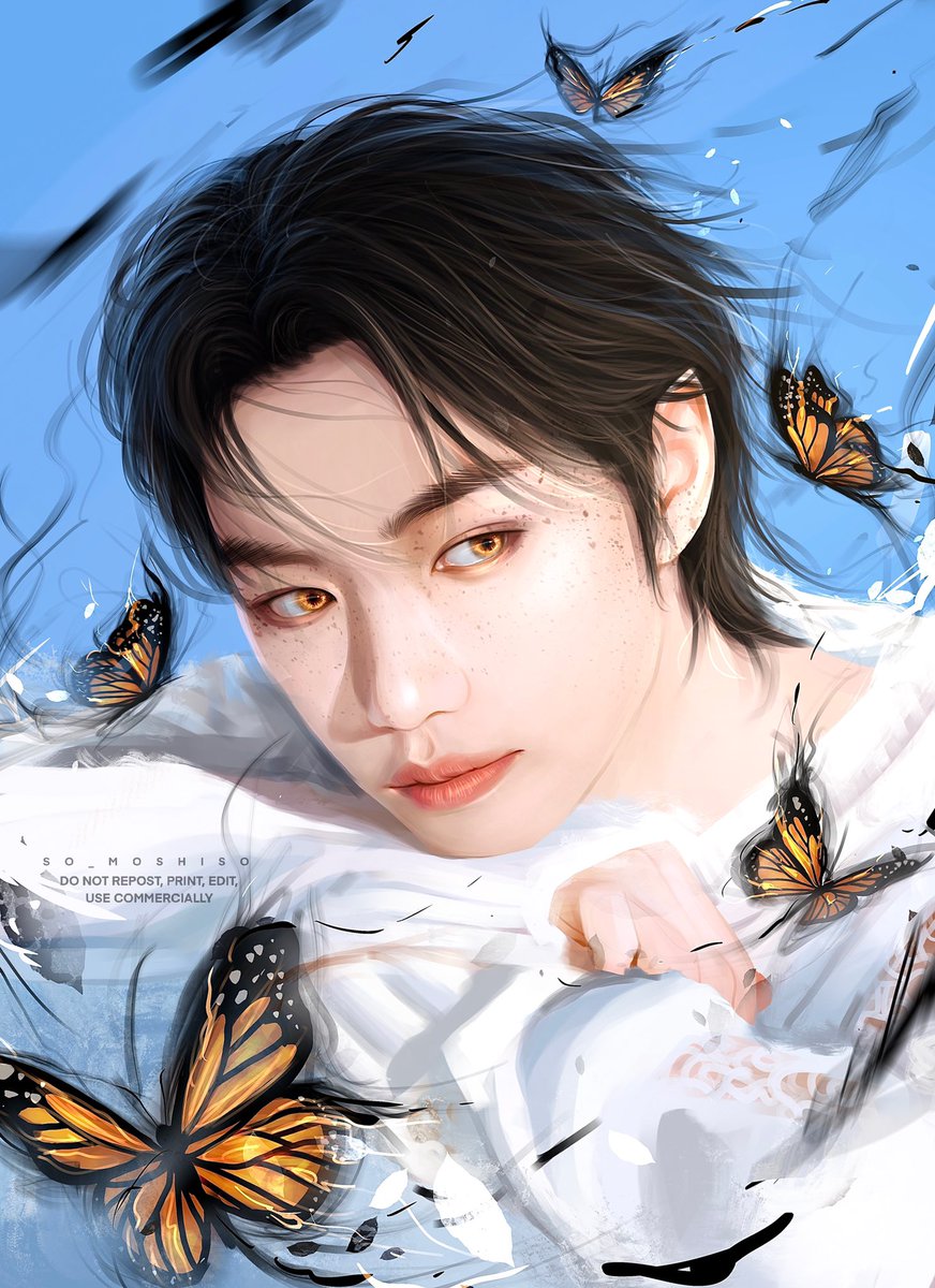 so_moshiso's tweet photo. Serene 
#straykids #Felix #Straykidsfanart https://t.co/QLwDTdCzTJ