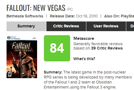 Fallout 3 - Metacritic