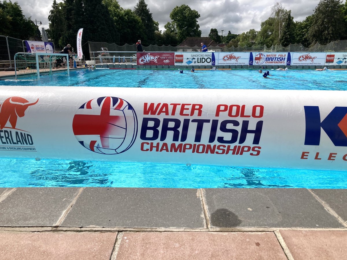 ENGWaterPolo's tweet image. The sun is shining and we’re off! 

Finals day at the 2022 @BritishWPC Champs has started with the women’s 5th-6th position play-off plus much more to come finishing with the Gold medal matches at 2:30 &amp;amp; 3:45pm.

All the results from @lidocheltenham here &amp;gt; waterpoloengland.org/events/2022-br…