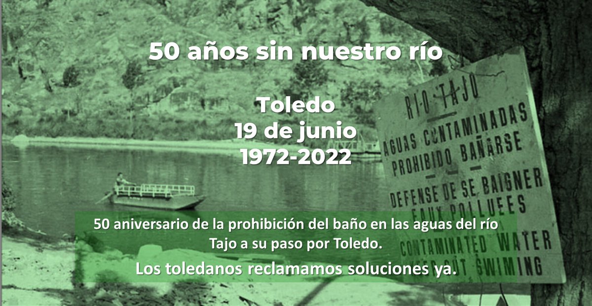 Que todo el mundo sepa que los toledanos no queremos pasar un año más sin nuestro río. Inundemos las redes y que el río suene. Que se sepa que llevamos #50añosSINelTajo