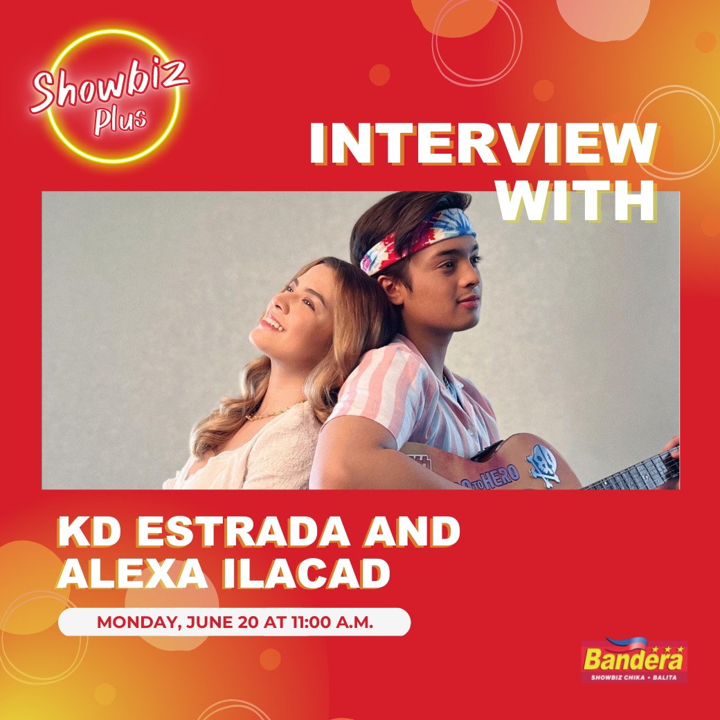 banderaphl's tweet photo. May chance nga bang mauwi from reel to real couple ang #KDLex? 🤔😍 Sinagot 'yan nina #AlexaIlacad at #KDEstrada sa isang panibagong episode ng #ShowbizPlus!

Abangan ang fun chikahan bukas, June 20 at 11:00 A.M.! https://t.co/wRnw4tsQQx