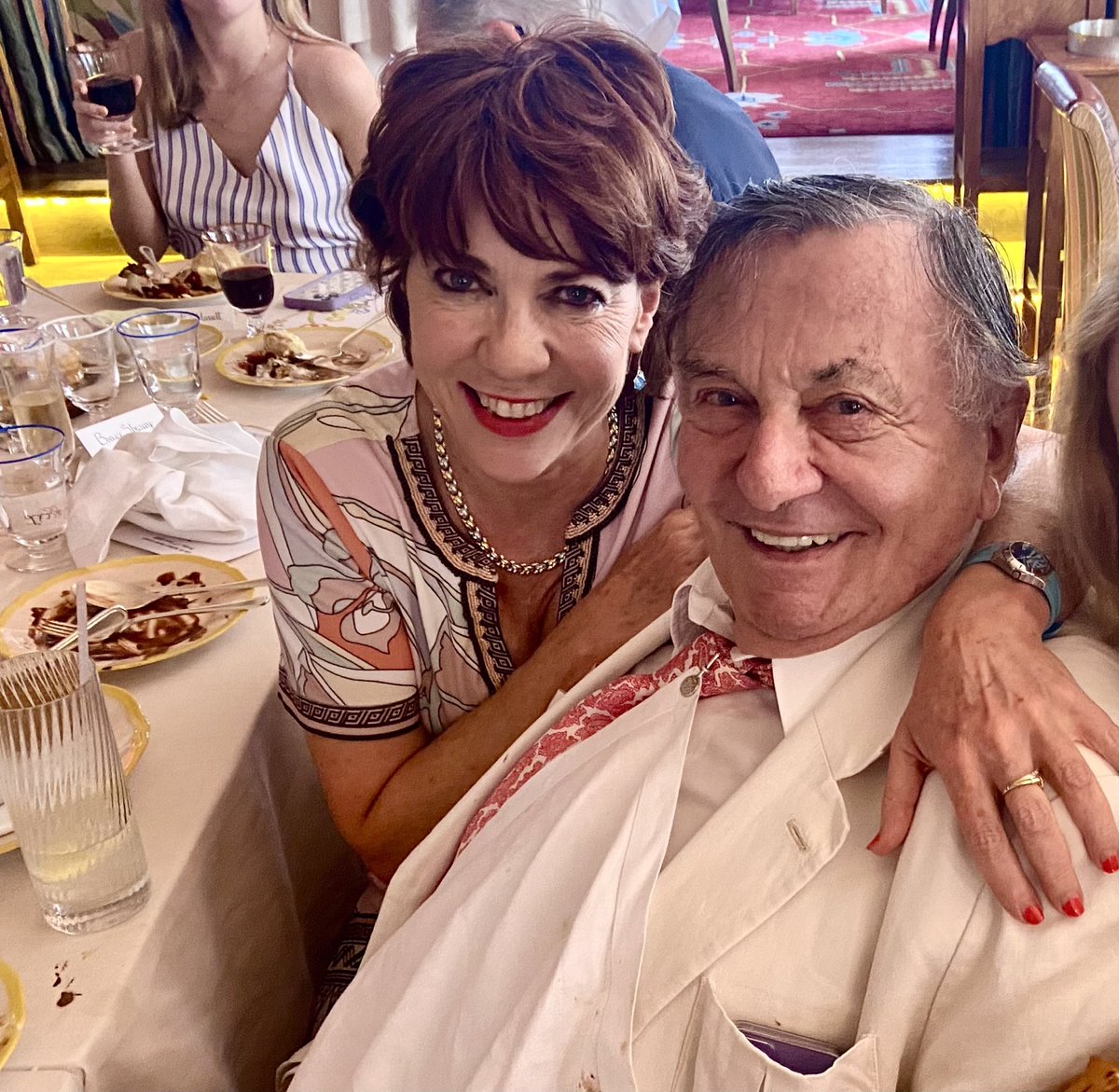 Celebrating the end of Barry Humphries’ hilarious one man show tour. Dame Edna’s manager’s comic timing is impeccable. “Let’s do lunch, Kathy. We can talk about all the people who aren’t there…” (big pause) “…And why.”
