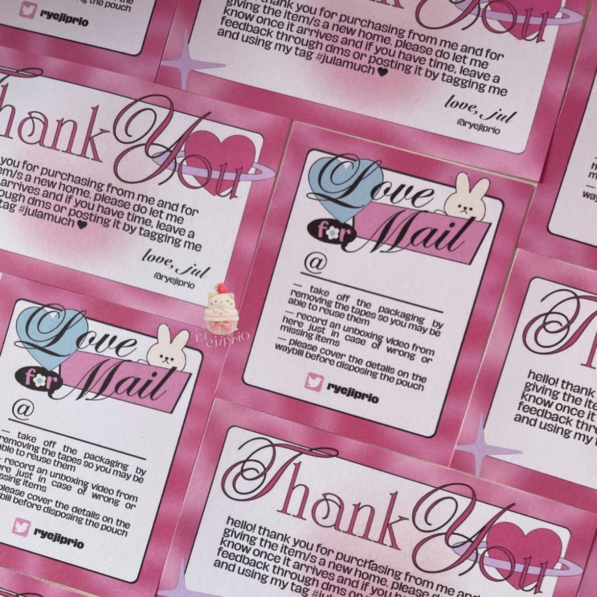 ryejiprio's tweet photo. ꒰ 💌 ꒱ #julovemails
by ⁞ @geminiscrt #gemcommie

𓄳 finally got your pretty designs printed out! thank you sm for making them &amp; for always being accomodating of my requests. super love your designs &amp; i hope more people avail your comms <3 https://t.co/DpRHinsNfG