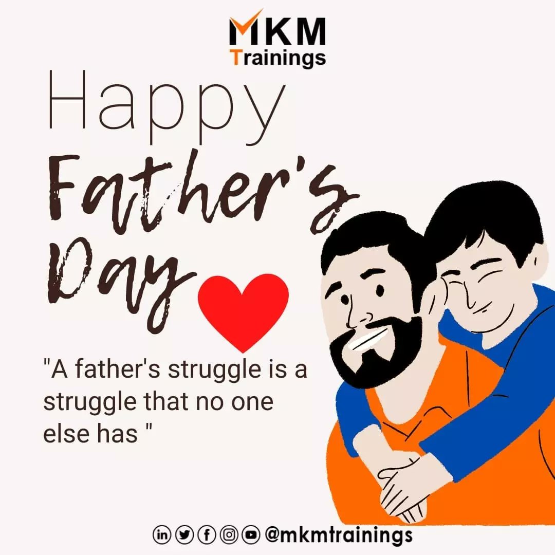 mkmtrainings's tweet photo. A father’s tears and fears are unseen, his love is unexpressed, but his care and protection remain as a pillar of strength throughout our lives.” — Ama H.
Happy Father's Day from MKM Trainings. May Allah protect our fathers here and after.
#Fathersday #mkmtrainins #JoinMKM https://t.co/mAZX7i8hlH