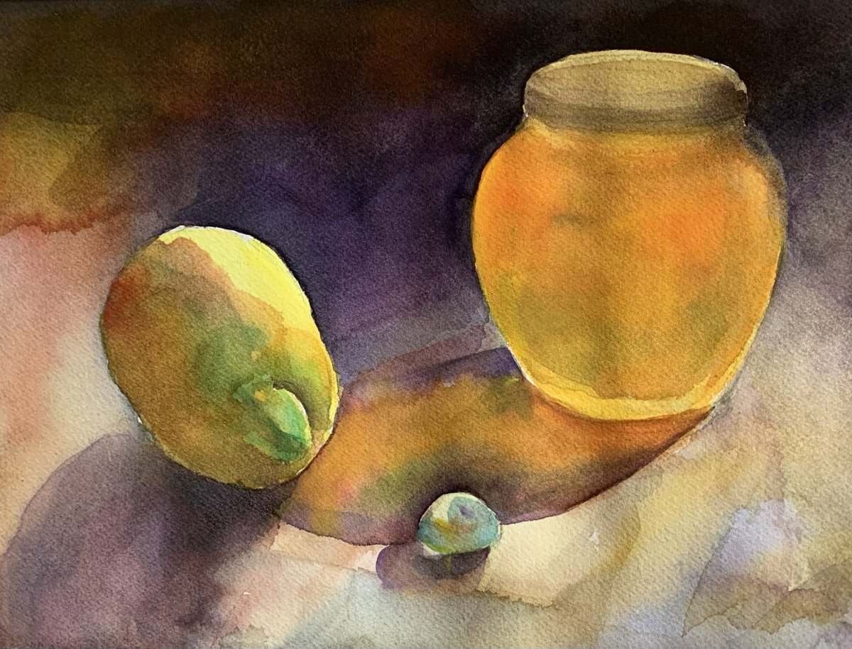 danabente's tweet image. #watercolour #wash + #firstlayer