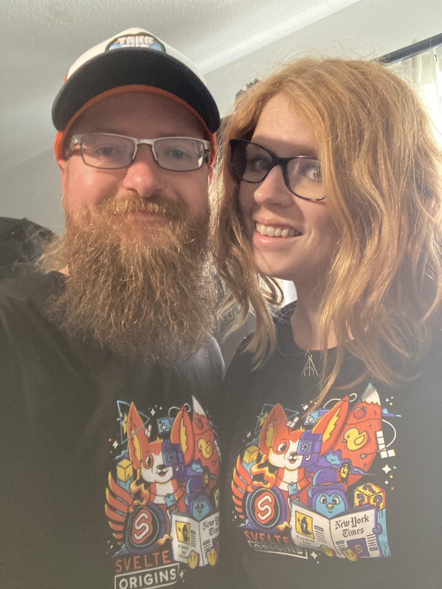 Back from #JSNation and the wife and I are rocking our Svelte Origins T-shirts from <a href="/OfferZen/">OfferZen</a> it was great to catch the documentary and fantastic to chat to the guys!