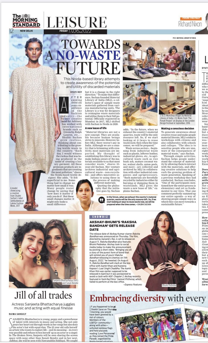 MaterialIndia's tweet photo. Thank you @at_dyuti_roy for this piece.

@TheMornStandard 
@NewIndianXpress 

#designthinking #circulareconomy #circularity #sustainablefashion #sustainability #circularfashion #materialliteracy #materiallibraryofindia #textiles #materiality 

https://t.co/Hdfrn0Ivt6 https://t.co/7HbCvclaGf