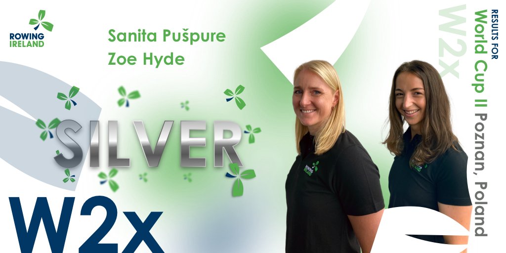 ☘A Final Result☘

It's another medal for Ireland! Zoe and Sanita have won a SILVER MEDAL in the A Final of the W2x!

#greenblades #wearerowingireland #WRCPoznan