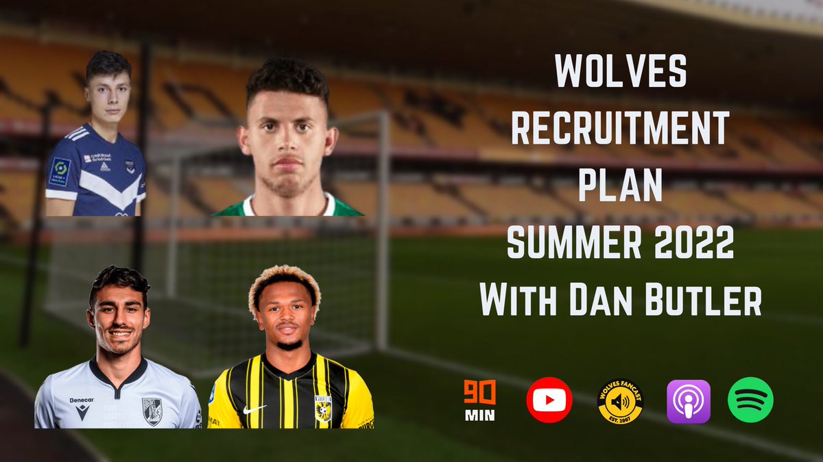 wolvesfancast's tweet photo. Delighted to be going live at 5 with @dbutleranalysis to talk through his extensive summer transfer window plan as Wolves look to rebuild their squad in Bruno Lage’s image.

Tune in at 5pm - https://t.co/D2vzqNa8fi

#WWFC #Wolves 🐺 https://t.co/aLDwENVqzT