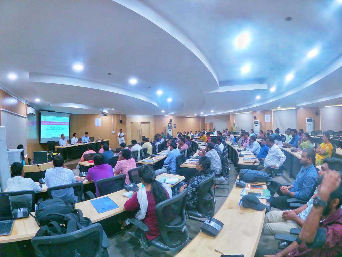 Chary_VSC's tweet photo. #Citywide inclusive sanitation (#CWIS) at scale in.@TSMAUDOnline. Sanitation is a public service, shall be led by ULBs. Twenty ULBs have created a dedicated San units to drive #CWIS. 

.@arvindkumar_ias
.@RoopaMishra77
.@cdmatelangana 
.@rrshrestha7 
.@SakshiGudwani https://t.co/UhBab65cdD