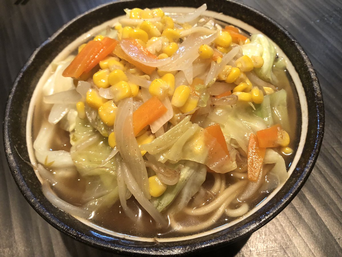 ちょいと早めの晩御飯♪ 野菜たっぷりあっさりめの『和ちゃんぽん』♪♪♪ という事で今夜も20:00〜のオープン♪