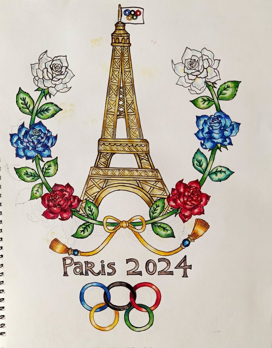 #Paris2024Olympics 
#Paris2024Paralympics 
#jeuxOlympiques2024 
#JeuxParalympiques2024
#2024オリンピック
#2024パラリンピック 
#絵描きさんと繫がりたい 
#イラスト #アナログイラスト #アナログ絵 　#ArtistOnTwitter #artistoninstagram #アナログ絵描きさんと繋がりたい