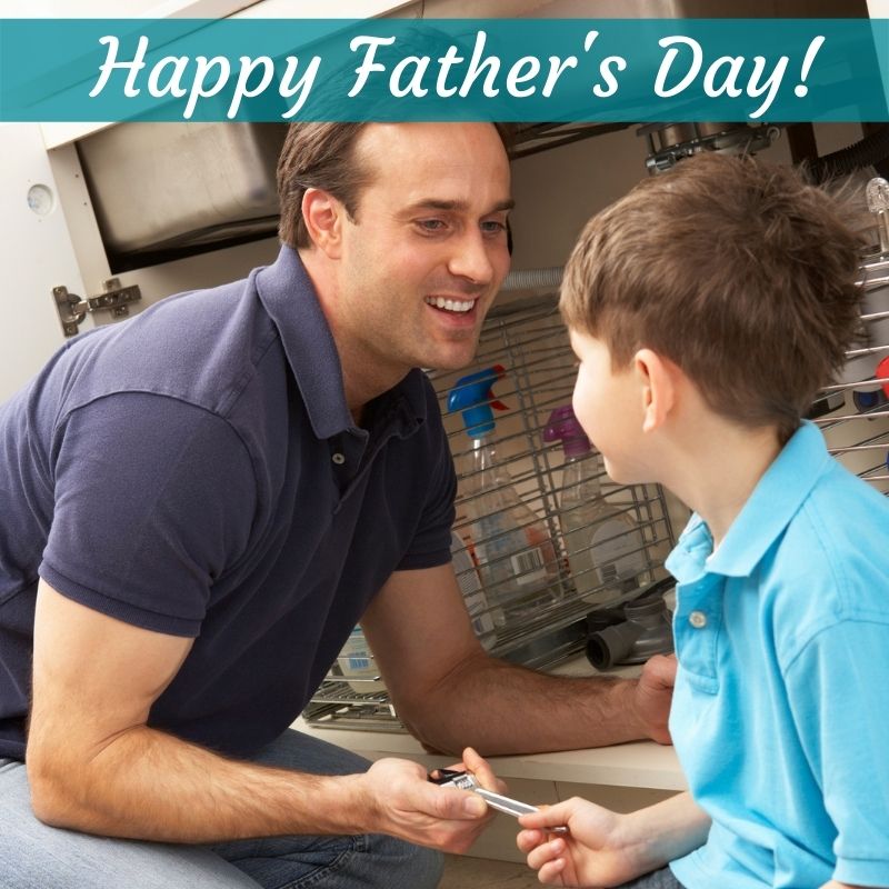 Happy #FathersDay! We appreciate your attempts to fix the sink, but sometimes it's easier to call a #plumber! 😉