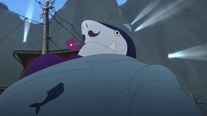 Happy Father's Day to this absolute UNIT, Lu's shark dad from Lu Over the Wall. 