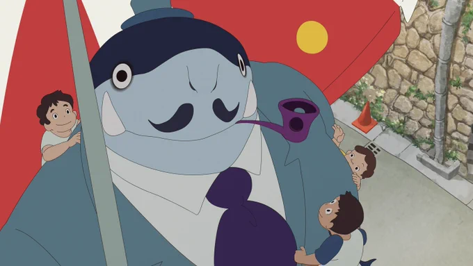 Happy Father's Day to this absolute UNIT, Lu's shark dad from Lu Over the Wall. 