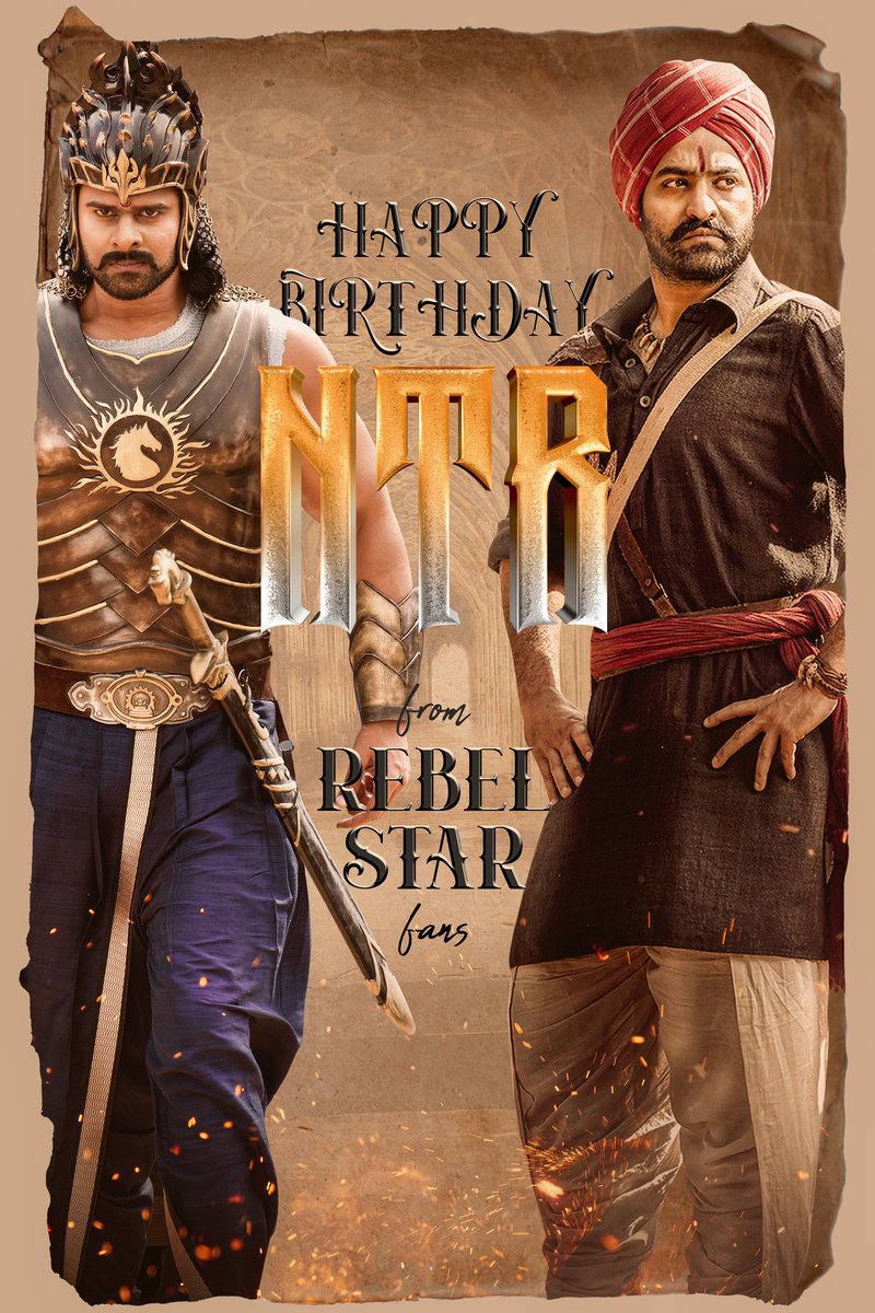 rajdal_rustam's tweet photo. @Actor_Darling To one of the most talented actors and performers, Here's wishing Young Tiger NTR @tarak9999 garu a very happy Birthday on behalf of Rebelstar #Prabhas fans🤗

All the best for upcoming projects and future endeavours!
#HBDManOfMassesNTR https://t.co/kbIvt60xSU https://t.co/uuGMHIKtH5