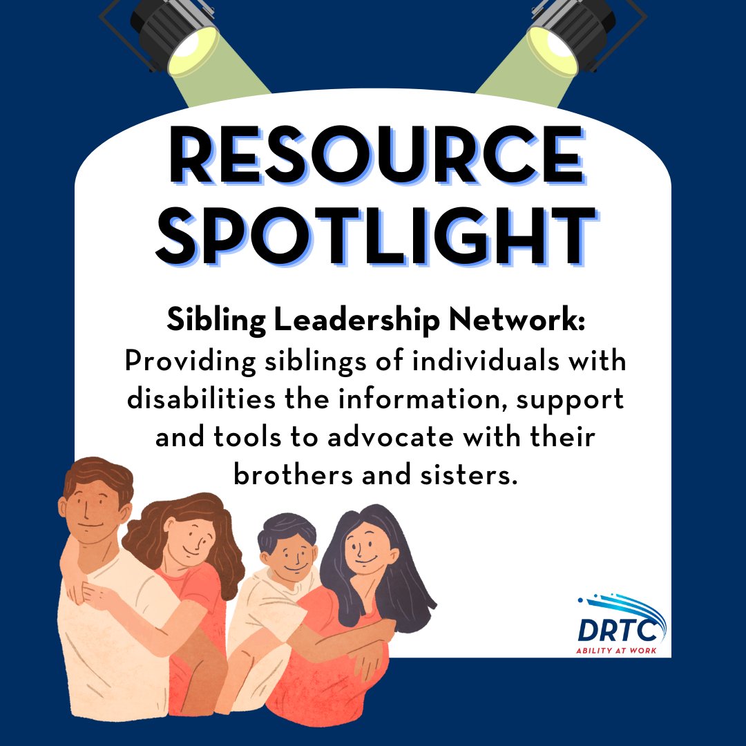 DRTCorg's tweet photo. Sibling Leadership Network is a resource for siblings of individuals with disabilities. Like and share this post to help connect people with this great nonprofit! @sibleadership
#DisabilityAdvocate #Inclusion #DisabilityResource
https://t.co/CENeKbhfaR https://t.co/JvUdHSbuF2