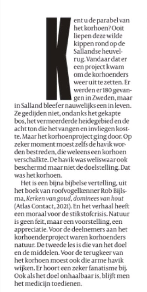 jegeersing's tweet photo. Parabel over het korhoen van #robbijlsma https://t.co/uQvnCWhauQ