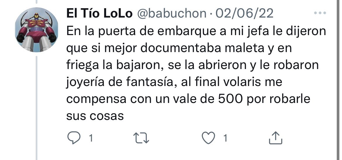 arilic_'s tweet photo. @viajaVolaris @flyvolaris exijo una respuesta, ya basta de tantos ROBOS‼️Seguido viajo en avión para visitar a mis papás, primera vez que viajo con ustds y m quitaron mi maleta de cabina con engaños para poder abrirla y robarme investigando ya es costumbre de ustds ROBAR https://t.co/yTpFJZRuJu