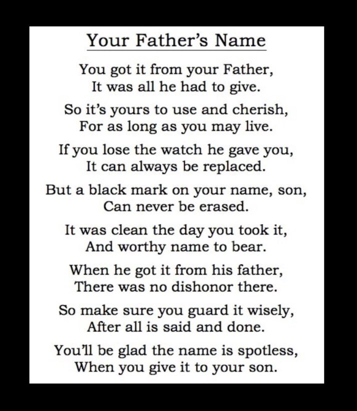 HoltzHeroes's tweet photo. Happy Father’s Day from our family to each of yours. Let us never forget the meaning and message from this poem Coach shared with us. We understand it far more now as fathers than we did as sons. God bless all of the fathers in our world. 🙏🏼 https://t.co/lM0lX7dLyi