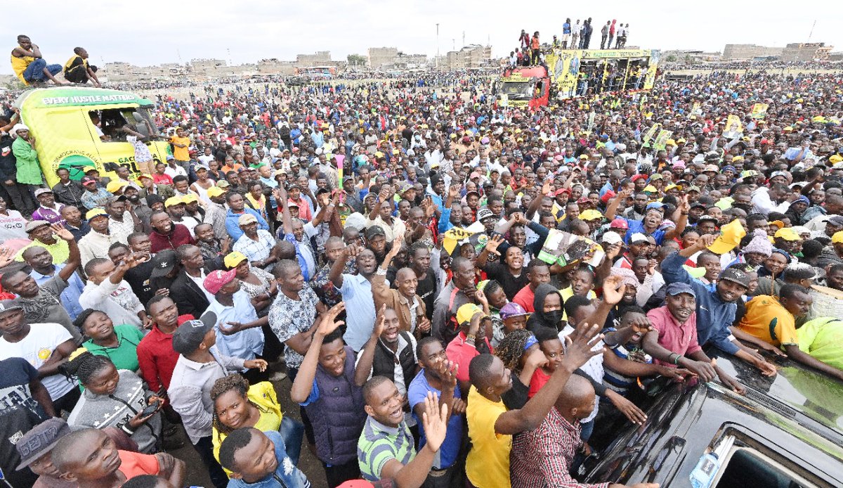 WilliamsRuto's tweet photo. We must reject and condemn anyone who chooses violence and division as political tools. In Jacaranda grounds, Nairobi County. https://t.co/lHkvh7xoFA