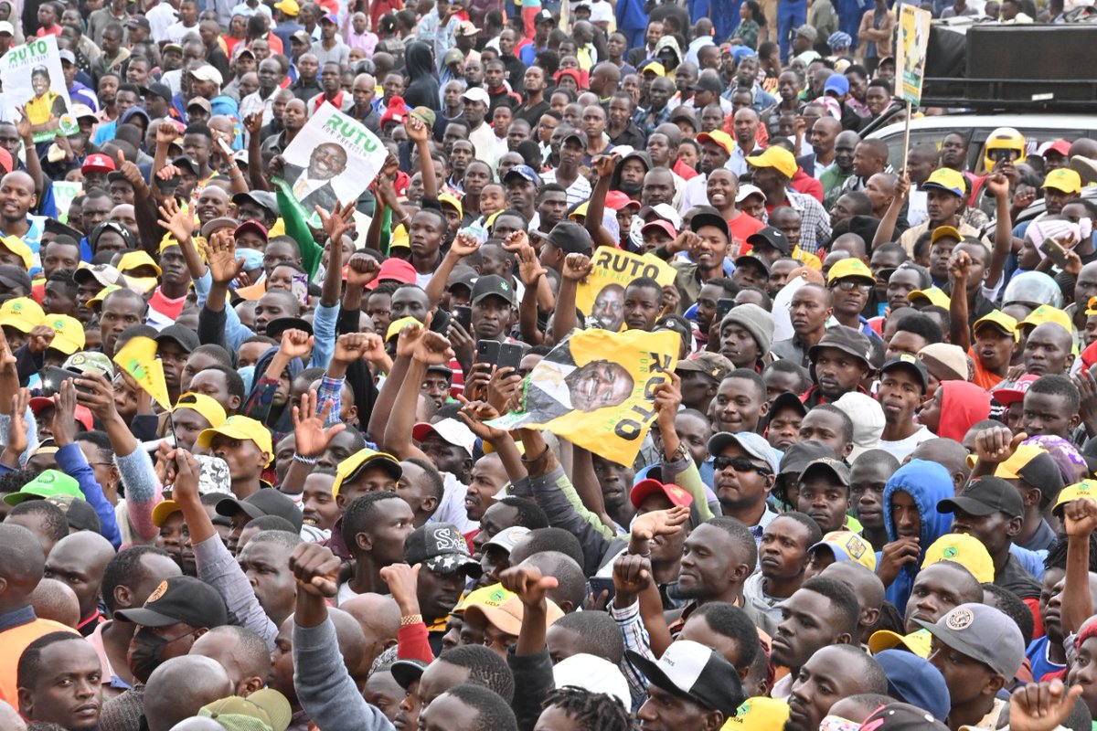 We must reject and condemn anyone who chooses violence and division as political tools. In Jacaranda grounds, Nairobi County.