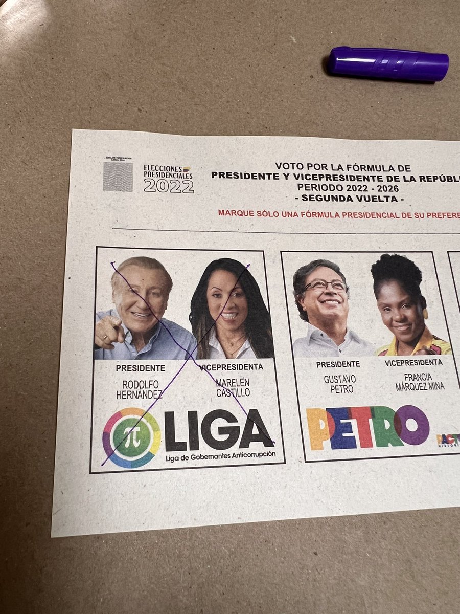 DiegoCasta81's tweet image. Este voto fue con muchísima fe y amor por Colombia @ingrodolfohdez #RodolfoPresidente2022