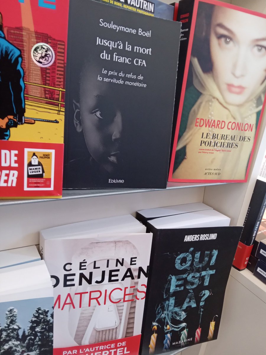 BoelSouleymane1's tweet photo. Jusqu'â la mort du Franc cfa un thriller psychologique pour denoncer le systeme de servitude monetaire ecrit par @Souleymaneboel2
#tchad #niger #BurkinaFaso #dakar #dkr #francfa #cameroun #afrique #conakry #comores #douala #kinshassa #Afrique #livre https://t.co/3m1qTcal7y https://t.co/9kIt1eGZoi