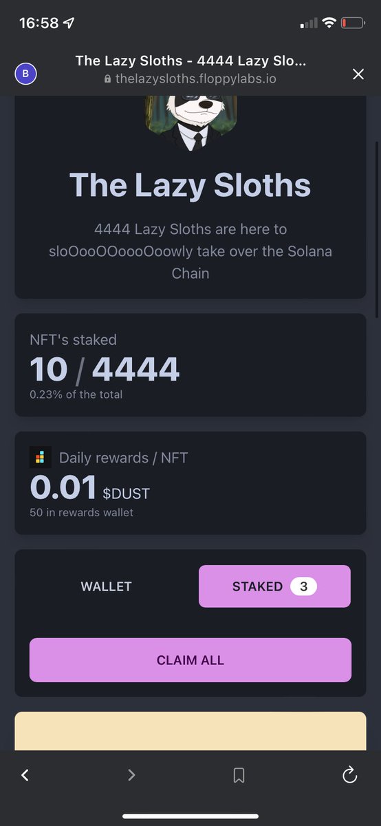 Let’s go staking out! <a href="/LazySlothSOL/">SLOTH</a>