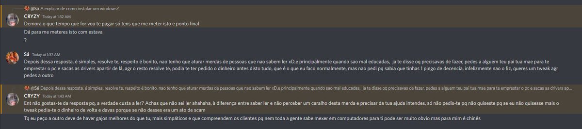 SazinhoTech's tweet photo. Deixem de ser burros, nao tenho que aturar criancas que nao sabem o significado de respeito mutuo. https://t.co/QsWGREr7K0