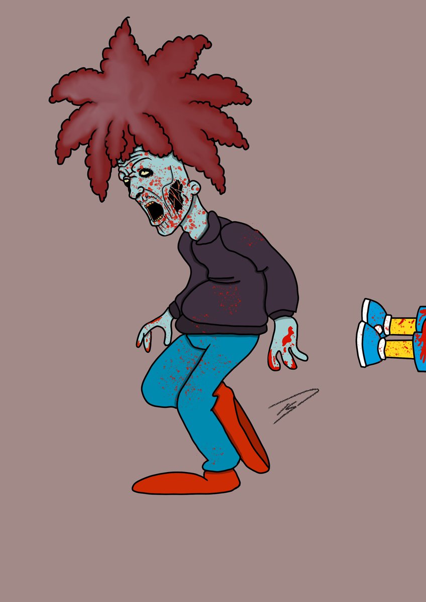 ArtSplurge's tweet photo. #Art #ProCreate #ProCreateArt #Artist #DrawingArt #Colours #Zombie #HorrorFamily #TheSimpsons https://t.co/rLQWiRvWS7