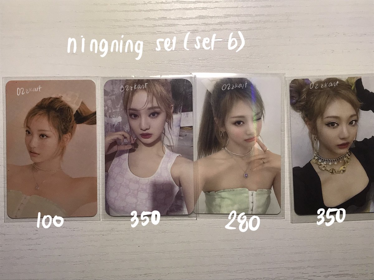 02zkart's tweet photo. ✹ nn pcs (set b)
⏤ set price: P1080 + P20 packing fee
⏤ pc condis: https://t.co/P6IVn9W0dw
⏤ no rush shipping

📌: metro manila 
📦: direct ggx, sco (ggx, jnt, flash exp) 

t. wts lfb ningning sg2022 clio r3 v2 cushion ningbuns sg pob ph https://t.co/sdaGYlZckp