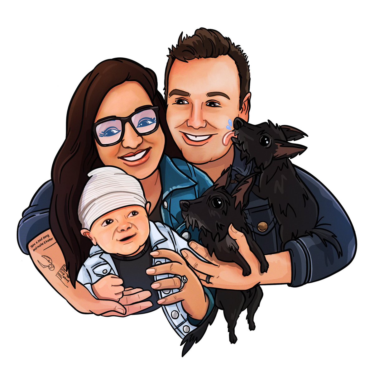 Happy first Fathers Day to the best dad our family could ask for. We love you so much, <a href="/justinrestaino/">Justin Restaino</a> ❤️