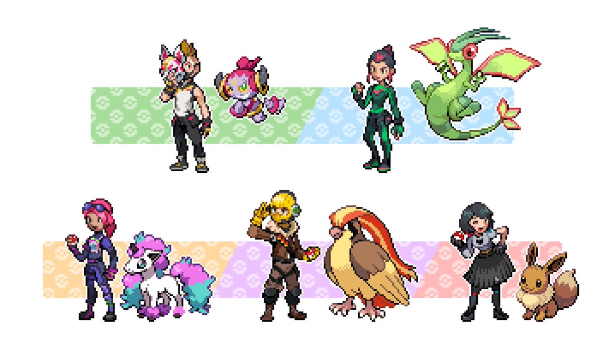 Mysterious trainers want to battle! 💥

#Fortnite #FortniteArt #pixelart #FortniteVibin #pokemon