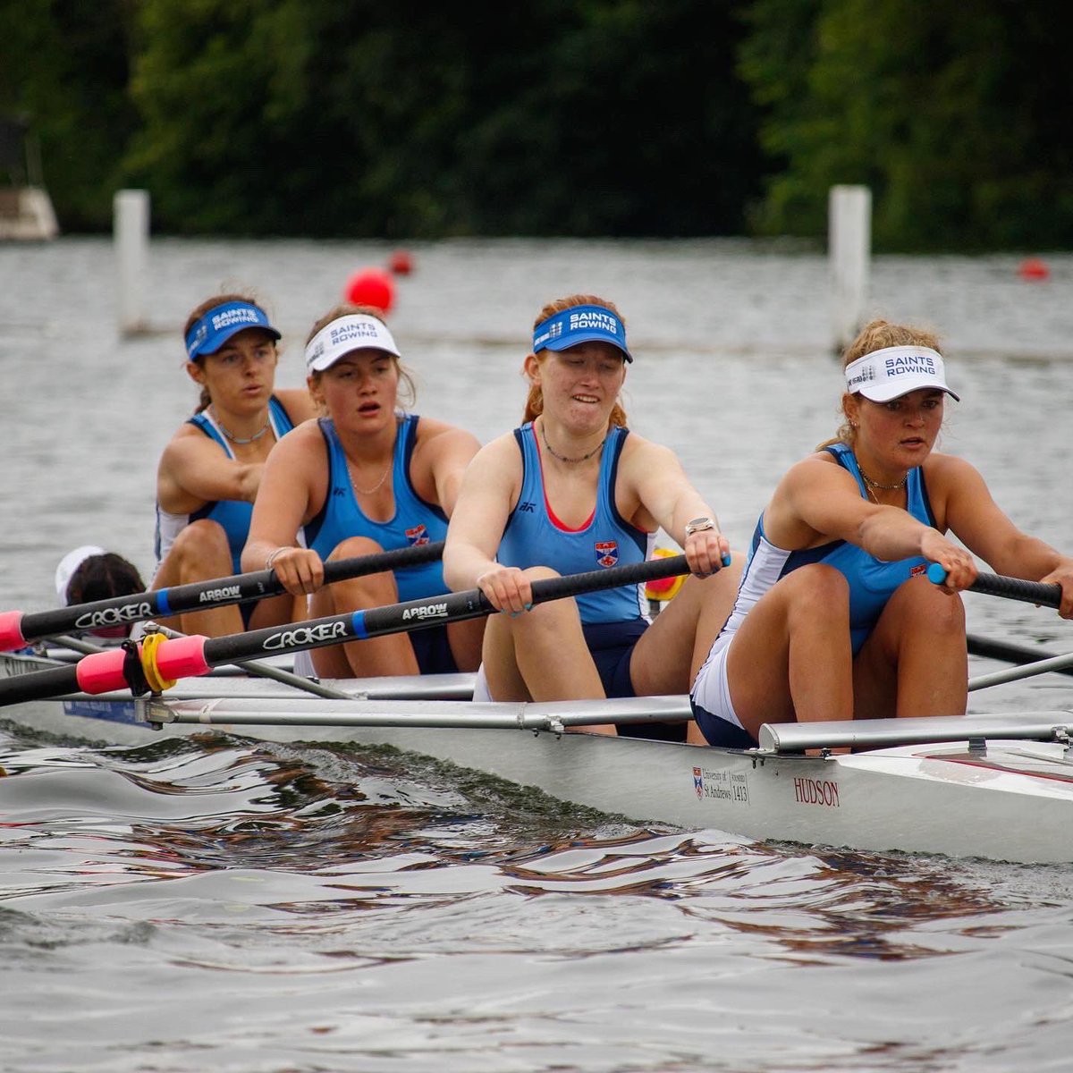 UStARowing's tweet photo. In just under ten minutes our Dev 4+ will be making club history as the first UStABC crew to ever race on the Sunday of Henley Women’s.
Give them a cheer from the banks or watch via the live stream as they take on Surrey in their historic semi final.
#yeahsaints https://t.co/NB1V9KyvIp