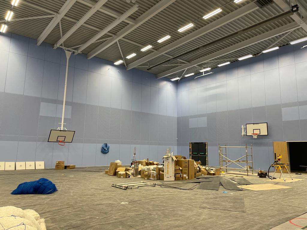 CampusMelksham's tweet photo. Another working week complete on the campus site.  Basket ball fixings; accessible change progressing well.  @Sport_England 🙂🙂 https://t.co/M0JjBFaNAg