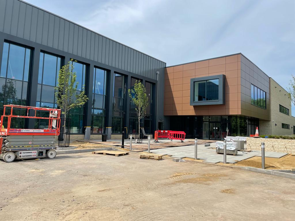 CampusMelksham's tweet photo. Another working week complete on the campus site.  Basket ball fixings; accessible change progressing well.  @Sport_England 🙂🙂 https://t.co/M0JjBFaNAg