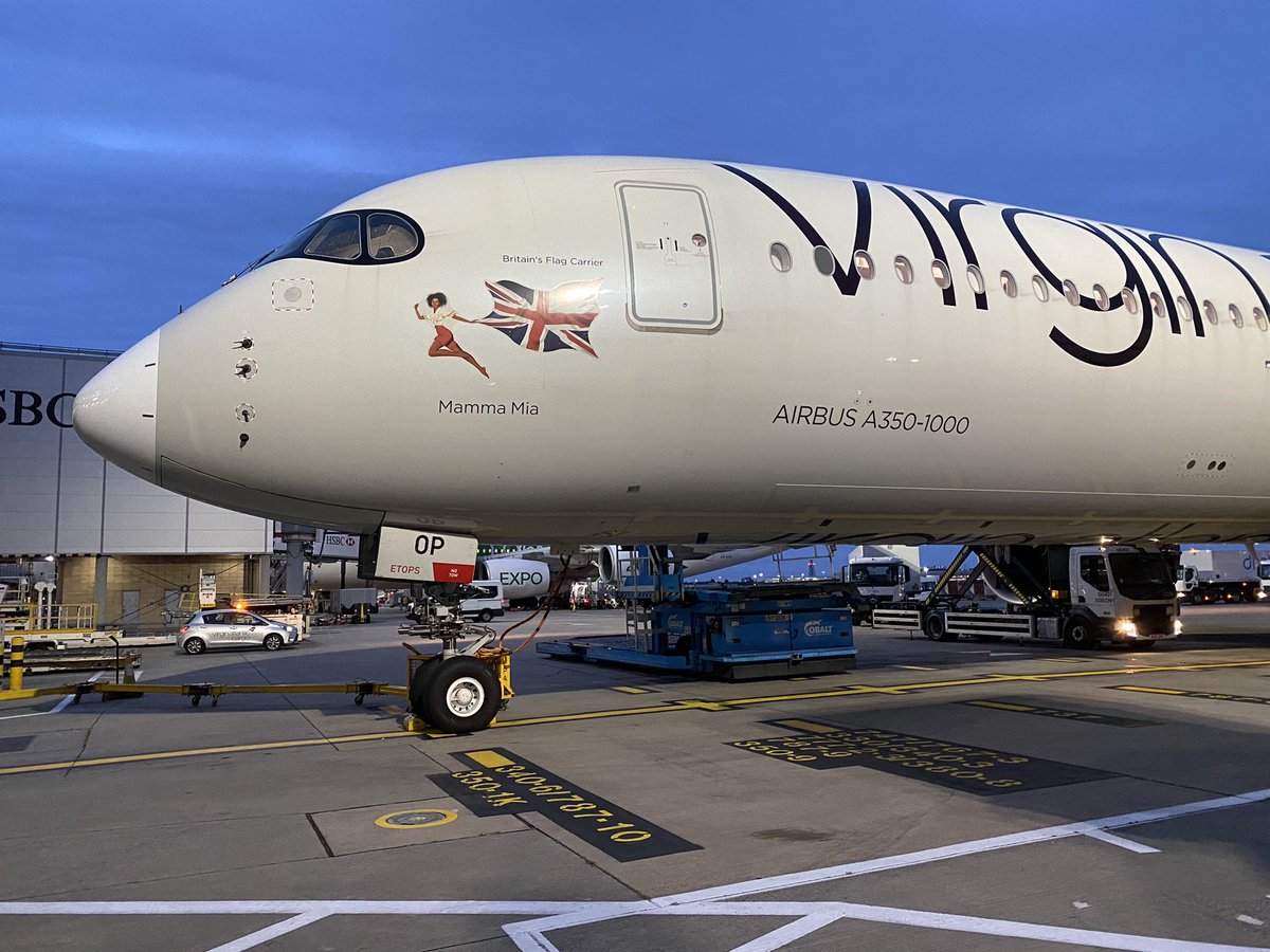 Timed that right - I just managed to complete the pre-flight walk round before the rain arrived last night! Thanks to <a href="/IanArnell/">Ian Arnell 💙</a> for a slick transit check and a quick catch up on news in the engineering world before we set off for Lagos.