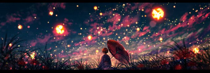 情景イラスト「憂いの炎」 