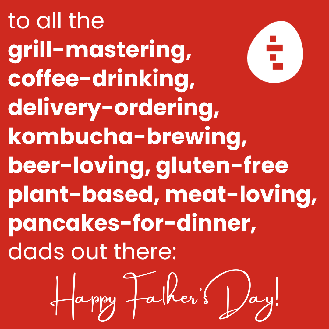 Whatever is on your plate, 

wishing a happy Father's Day to all the dads out there ✨