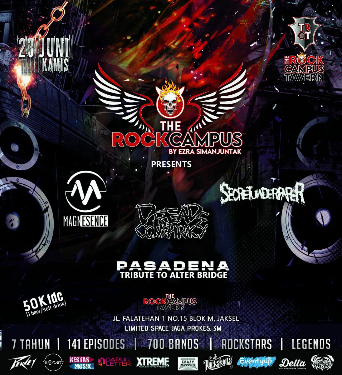 Mau ngasih tau nih, aku dan teman2 <a href="/Magnesence/">Magnesence</a> bakal manggung di “The Rock Campus” by Ezra Simanjuntak di The Tavern, Blok M, tanggal 23 Juni 2022, hari kamis.

Mark the date, be there, and let’s Rock!!!